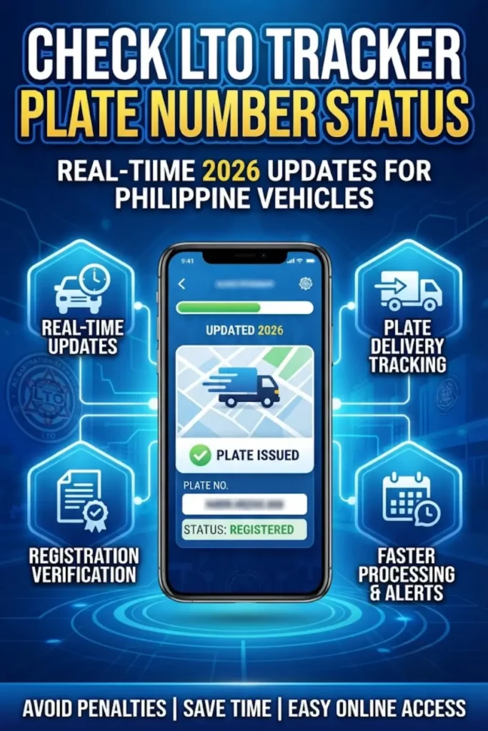Check LTO Tracker Plate Number Status in Real-Time 2026 Updates