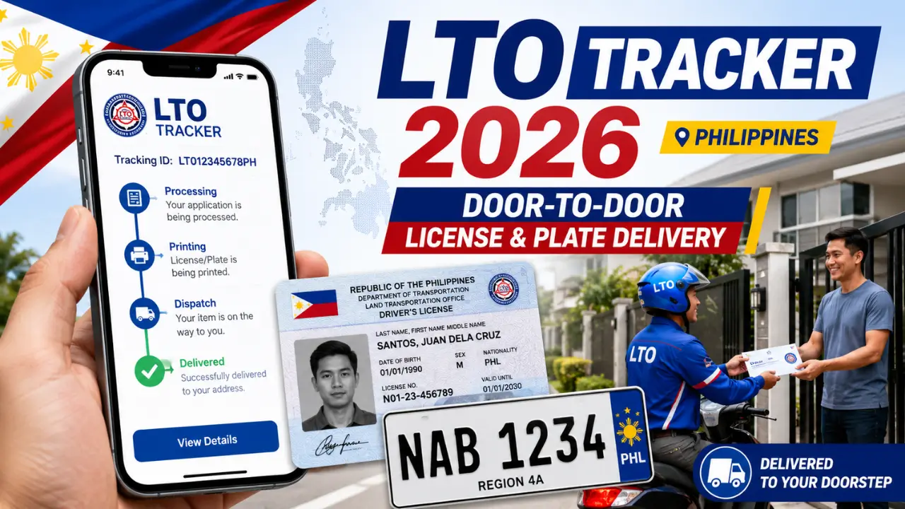 LTO Tracker New Door-to-Door License and Plate Delivery Service
